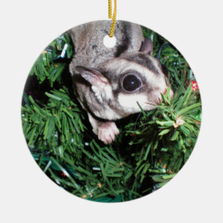 kerst met suikerzweefvliegtuig keramisch ornament