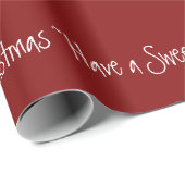 Kerst met witte anananassen, rood cadeaupapier (Rol Hoek)