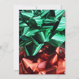 Kerst Metaalfolie Bogen (Groen & Rood) Feestdagenkaart