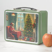 Kerst metalen lunchbox (In situ)