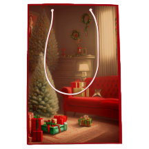 Kerst Midden Geschenkentas