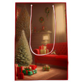 Kerst Middenformaat cadeautas (Achterkant)