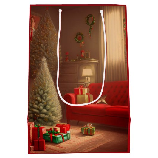 Kerst Middenformaat cadeautas (Achterkant)