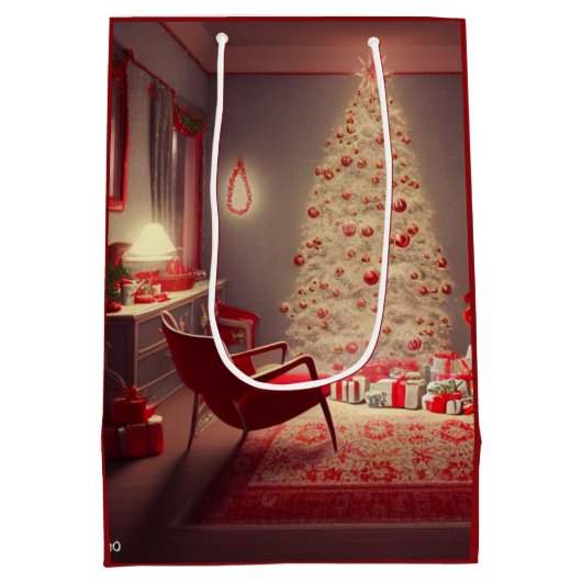 Kerst Middenformaat Cadeautas (Achterkant)