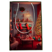 Kerst Middenformaat Cadeautas (Voorkant)