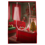 Kerst Middenformaat cadeautaszak Medium Cadeauzakje (Achterkant)