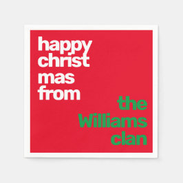 Kerst Minimale eenvoudige moderne partij papier ro Servet