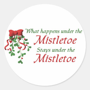 Kerst Mistletoe stickers