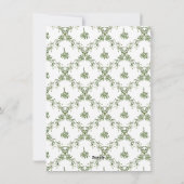 Kerst Mistletoe Trellis Foto Feestdagenkaart (Achterkant)