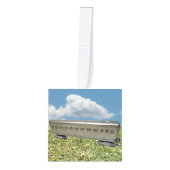 Kerst Model Treinen Kubus Ornament (Voorkant)