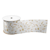 Kerst Modern Gouden Boog Wit Lint (Spoel)