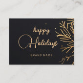 Kerst Modern Holiday Corporate Dank u Visitekaartje (Voorkant)