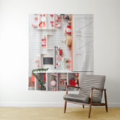 Kerst Modern Kitchen Fotografie Achtergrond Wandkleed (In situ)