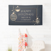 Kerst Moderne Chic Zakelijk Kerstfeest Spandoek (Insitu)