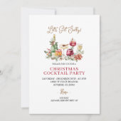 Kerst Moderne Vakantie Party uitnodiging (Voorkant)