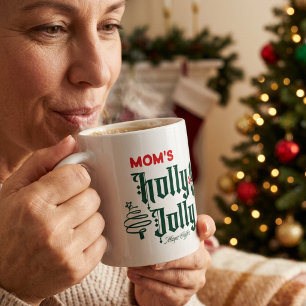 Kerst Moeders FEESTELIJKE Rood/ Groene Magie Koffiemok
