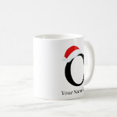 Kerst Mok "O" Initiaal (Voorkant rechts)