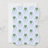 Kerst Monogram Toekomst Mrs Bruiloft Douche Kaart (Achterkant)