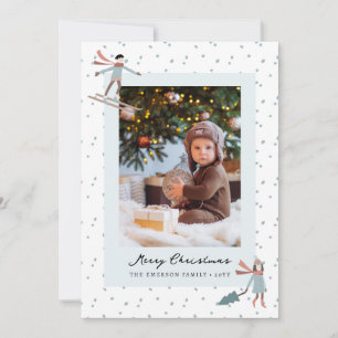 Kerst Mooie Foto Vakantiekaart Feestdagenkaart