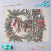 Kerst Moose  Krans Pine Cone Decoupage Tissuepapier (Craft)