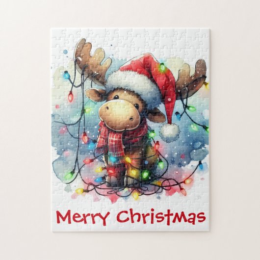 Kerst Moose Puzzel (Verticaal)