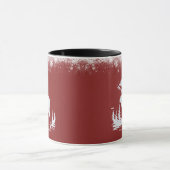 Kerst Moose - rode kleur Mok (Midden)