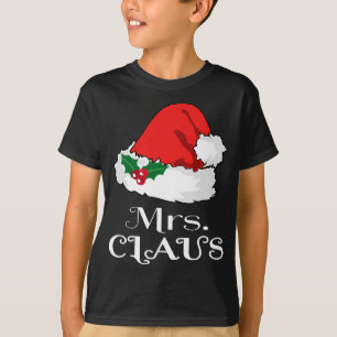 Kerst Mrs Claus Matching Pyjama Santa Hat X-m T-shirt