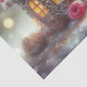 Kerst Muis Gingerbread Cottage Decoupage Tissuepapier (Detail)