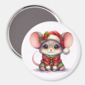 Kerst Muis Magneet (Voorkant / Achterkant)