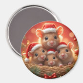 Kerst Muis Magneet (Voorkant / Achterkant)