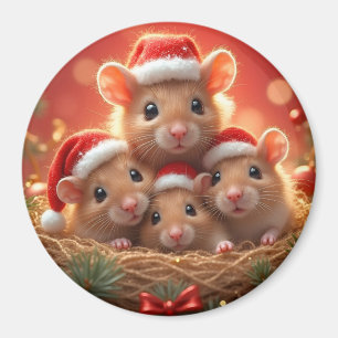 Kerst Muis Magneet