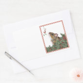 Kerst Muis stickers, adresetiketten, cadeau label (Envelop)