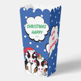 Kerst Musical Koeien Favor Boxes Bedankdoosjes