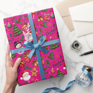 Kerst Naadloos Patroon Inpakpapier