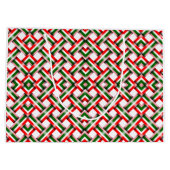 Kerst naadloze patroon achtergrond groot cadeauzakje (Achterkant)