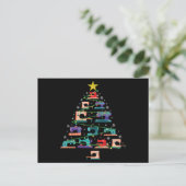 Kerst Naaimachine Xmas Boom Quiltcadeau Uitnodiging Briefkaart (Staand voorkant)