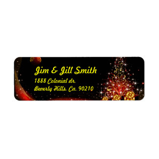 Kerst Nacht Wonderland Red Set Etiket