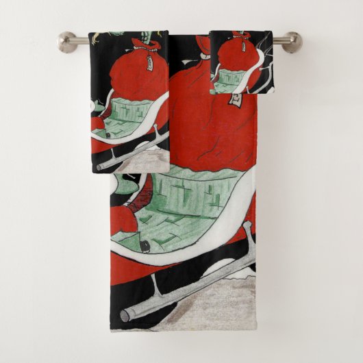 Kerst nachtmerrie Badkamer Handdoek Set of single (Insitu)