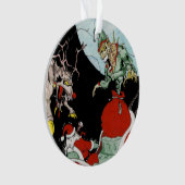 Kerst nachtmerrie cirkel boom Ornament (voorkant)