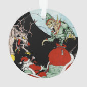 Kerst nachtmerrie cirkel boom Ornament (achterkant)