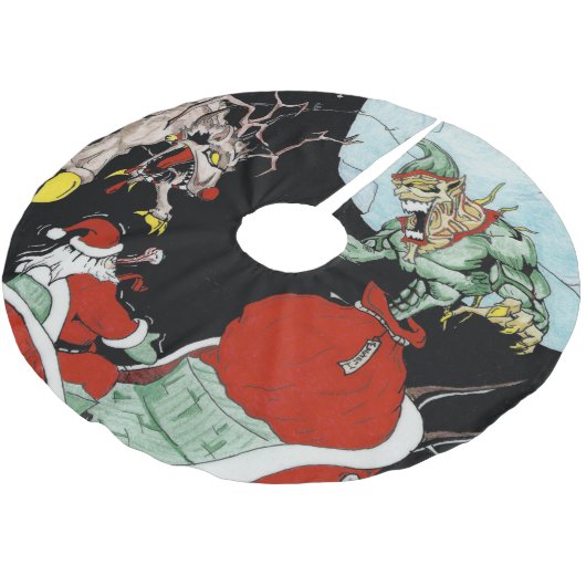 Kerst nachtmerrie Custom Tree Rok Kerstboom Rok (Gekanteld)