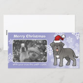 Kerst Napolitaanse Mastiff Feestdagenkaart (Voorkant / Achterkant)