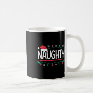 Kerst Naughty Nice bijpassende grappige kerstpaar Koffiemok