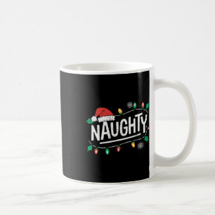Kerst Naughty Nice bijpassende grappige kerstpaar Koffiemok