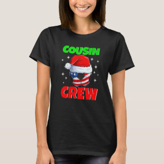 Kerst Neef Bemanning Voetbal Usa Pyjama Familie T-shirt