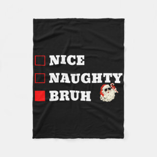 Kerst Nice Stout Oom Funny Kerstlijst  Fleece Deken