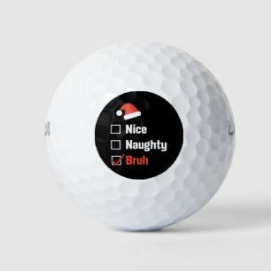 Kerst Nice Stoutige Broer Grappige Kerstlijst Golfballen