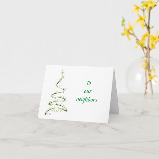 *KERST/NIEUWJAAR GROETEN* BURENKAART KAART (Gele Bloem)