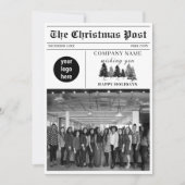 Kerst Nieuwsbrief Zakelijk Feestdagenkaart (Voorkant)