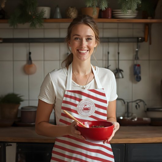 Kerst Noordpool Express trein gepersonaliseerd Schort